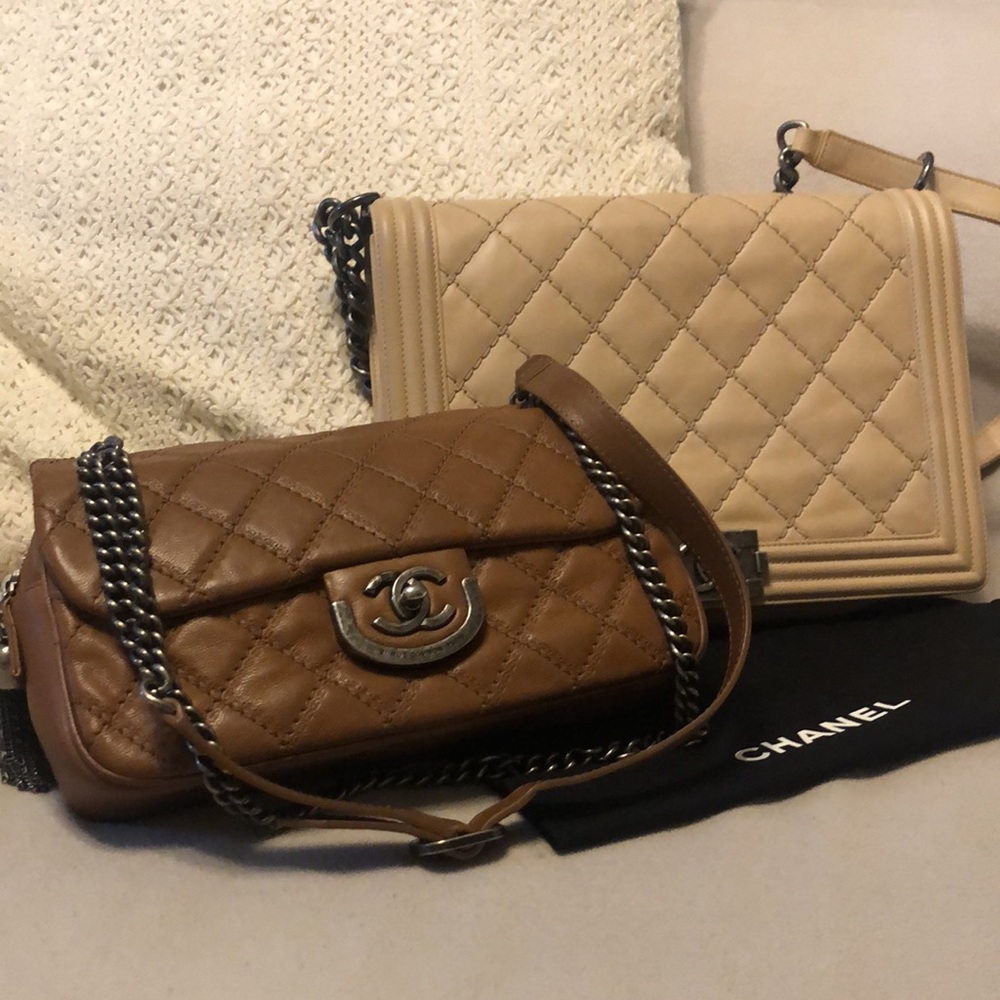 Chanel Brown Stitch Rue Cambon Flap crossbody Bag - Picture 12 of 16